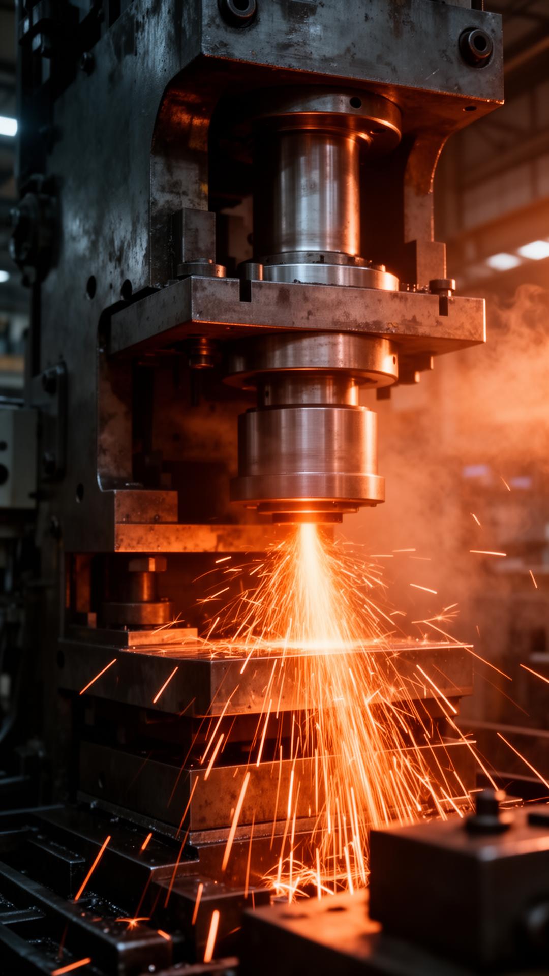 Industrial machinery sparks