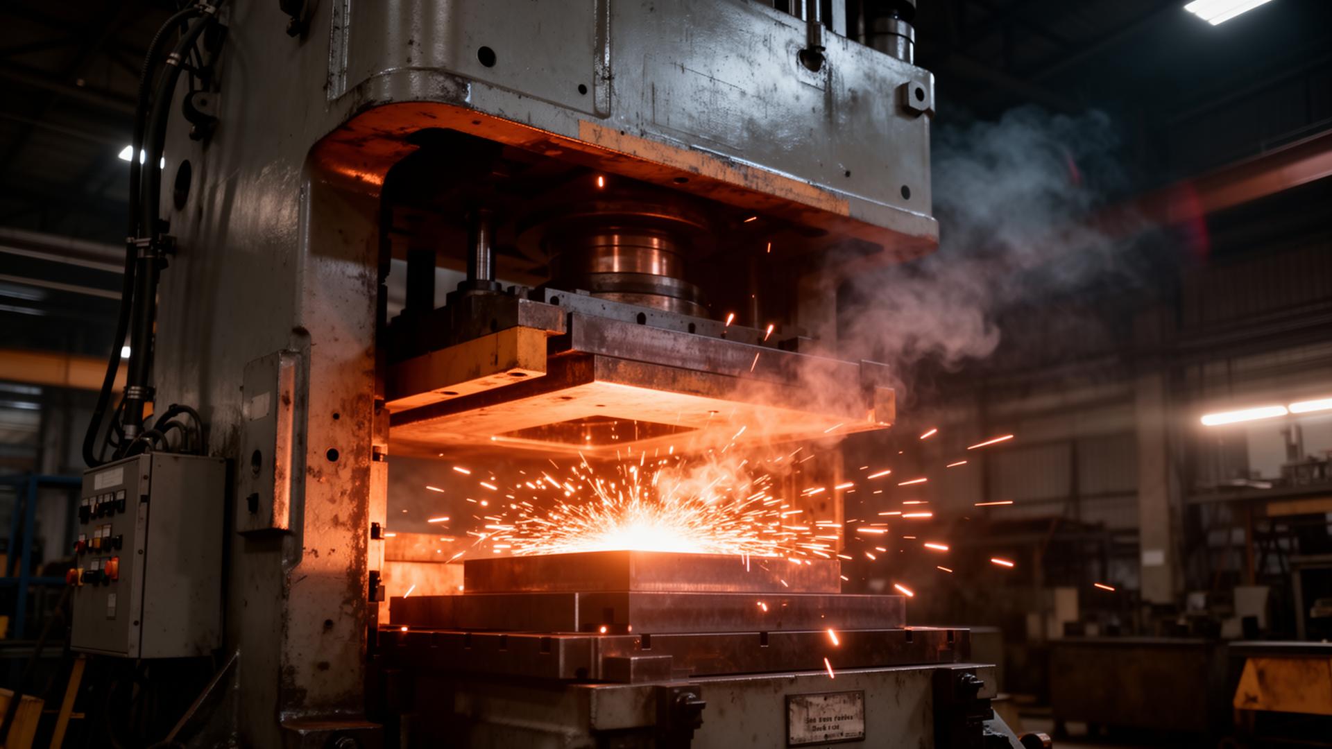 Industrial hydraulic press